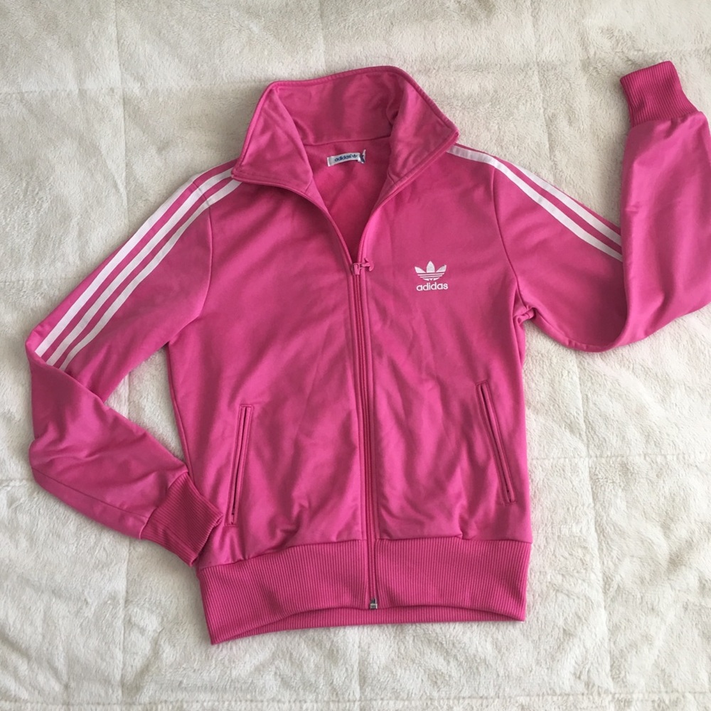 Pink Adidas Zipper Track Jacket